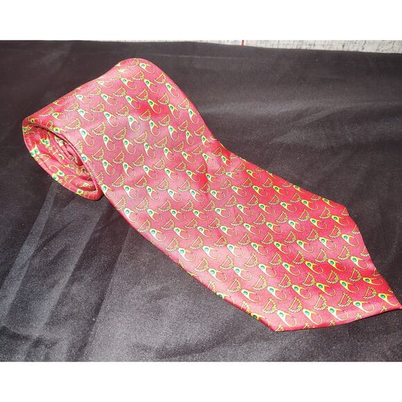 Gucci Men's 100% Silk Red Tie - Picture 1 of 6